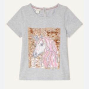 Monsoon Gray and Pink Short Sleeve Tee